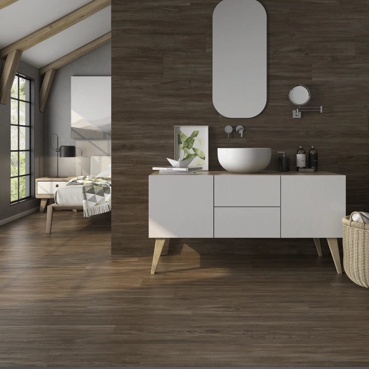 Prissmacer Wood Alessandria 20x120cm Matt Feinsteinzeug Holzoptik Zweitbild